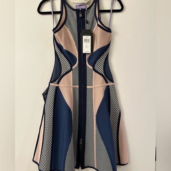 Herve Leger Natia Dress in Navy and multicolor size S - Picture 7 of 10